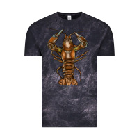 Cloud Black Crawfish Vintage Tee - FaDigitalArtStudio