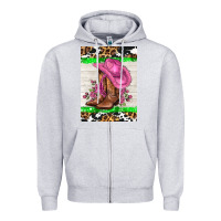 Heather Grey cowgitl hat and roses Zipper Hoodie - AdoDesignShop
