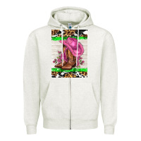 Oatmeal Heather cowgitl hat and roses Zipper Hoodie - AdoDesignShop
