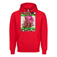 Red cowgitl hat and roses Zipper Hoodie - AdoDesignShop
