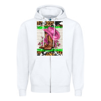 White cowgitl hat and roses Zipper Hoodie - AdoDesignShop