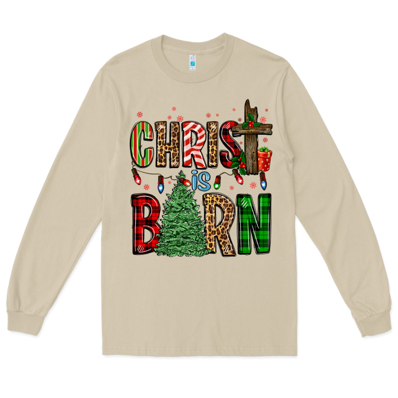 Christ Is Born Long Sleeve Tee by FaDigitalArtStudio | Teevron