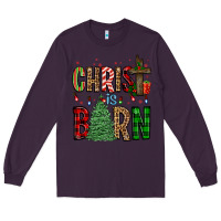 Plum christ is born Long Sleeve Tee - FaDigitalArtStudio