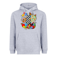 Heather Grey retro autism awareness Heavyweight Hoodie - JahusDesignShop