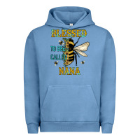 Pigment Pebble Blue Blessed To Bee Nana Urban Hoodie - JahusDesignShop