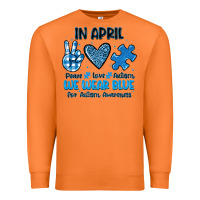 Carrot in april we wear blue Premium Sweatshirt - JahusDesignShop