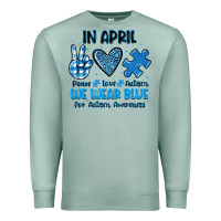 Seafoam in april we wear blue Premium Sweatshirt - JahusDesignShop