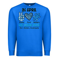 True Royal in april we wear blue Premium Sweatshirt - JahusDesignShop