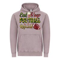 Vintage Zinc eat sleep football repeat Vintage Hoodie - BundleAndBundleShop