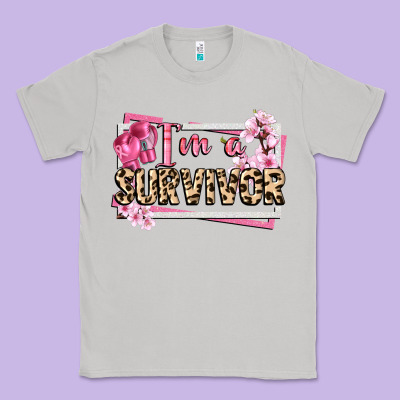 Im A Survivor Cancer Awareness Classic Tee Designed By Cowgirlartshop
