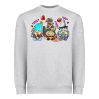 Heather Grey teacher gnomes Heavyweight Sweatshirt - AdoDesignShop