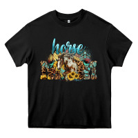 Black Horse Mom Heavy Core Tee - HowdyJamesFarm