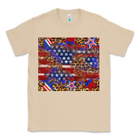 Mushroom American flag and star leopard Classic Tee - Artiststas
