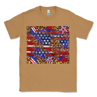 American Flag And Star Leopard Classic Tee | Teevron