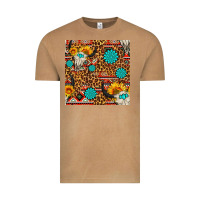 Vintage Camel western aztec bull skull seamless pattern Vintage Tee - FaDigitalArtStudio