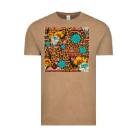 Vintage Coffee western aztec bull skull seamless pattern Vintage Tee - FaDigitalArtStudio