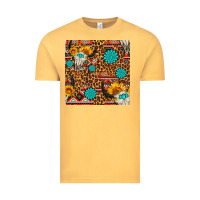 Vintage Mustard western aztec bull skull seamless pattern Vintage Tee - FaDigitalArtStudio
