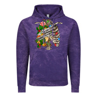 Cloud Purple sorta merry sorta scary chest Vintage Hoodie - FaDigitalArtStudio