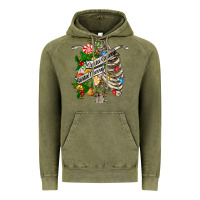 Vintage Olive sorta merry sorta scary chest Vintage Hoodie - FaDigitalArtStudio