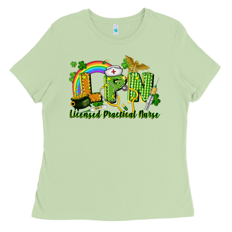 Lpn Licensed Practical Nurse St. Patrick's Day Ladies Tee by CowGirlArtShop | Teevron