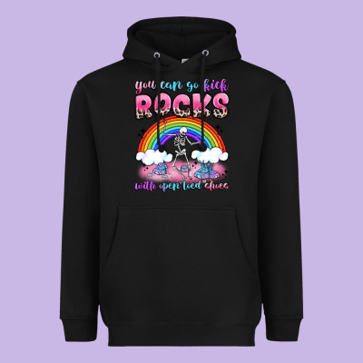You Can Go Kick Rocks With Open Toed Shoes Heavyweight Hoodie Designed By Jahusdesignshop