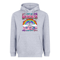 Heather Grey you can go kick rocks with open toed shoes Heavyweight Hoodie - JahusDesignShop