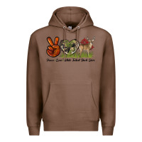 Chestnut Peace Love White Tailed Buck Deer Premium Hoodie - LillyAllenDesigns