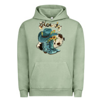 Pigment Oil Green howdy Urban Hoodie - JahusDesignShop