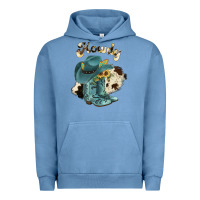 Pigment Pebble Blue howdy Urban Hoodie - JahusDesignShop