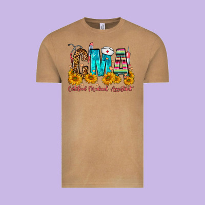 Cma Certified Medical Assistant Vintage Tee Designed By Fadigitalartstudio