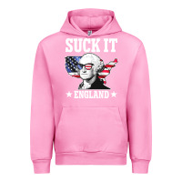 Fuchsia Pink funny george washington suck it england Urban Hoodie - DesigneFamous