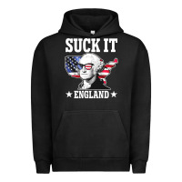 Pigment Black funny george washington suck it england Urban Hoodie - DesigneFamous