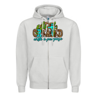 Dove Grey created with a purpose Zipper Hoodie - AdoDesignShop