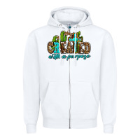 White created with a purpose Zipper Hoodie - AdoDesignShop