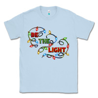 Dusty Blue be the light Classic Tee - CowGirlArtShop
