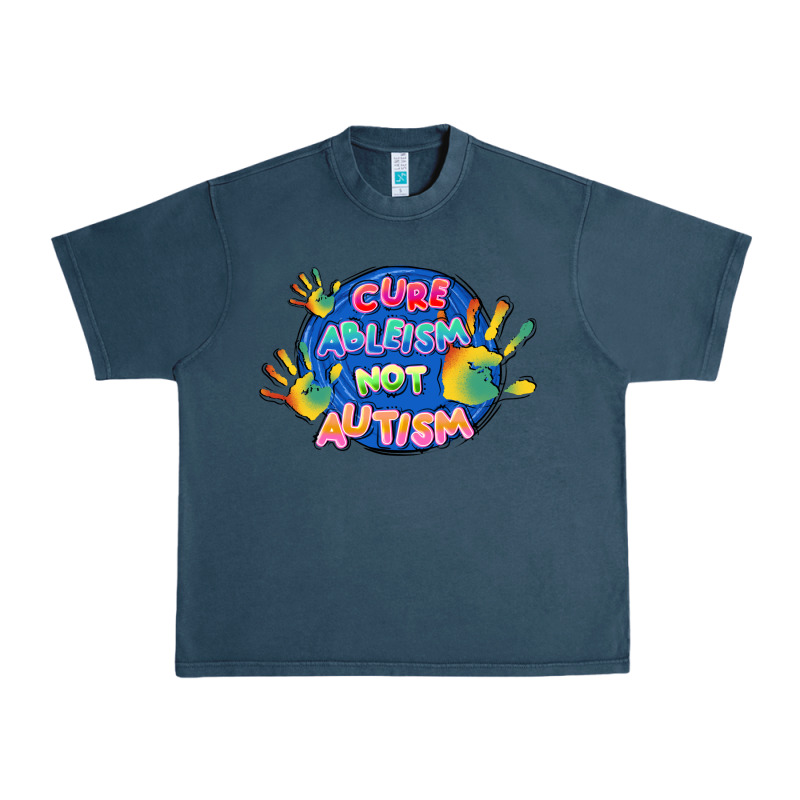 Cure Ableism Not Autism Urban Heavy Tee by FaDigitalArtStudio | Teevron