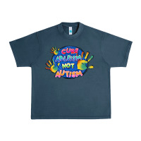 Midnight Navy Cure ableism not Autism Urban Heavy Tee - FaDigitalArtStudio