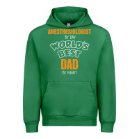 Emerald anesthesiologist by day worlds best dad by night fathers day Urban Hoodie - linhVisuals