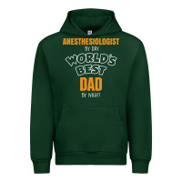 Forest Green anesthesiologist by day worlds best dad by night fathers day Urban Hoodie - linhVisuals