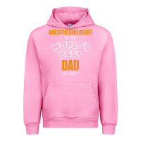 Fuchsia Pink anesthesiologist by day worlds best dad by night fathers day Urban Hoodie - linhVisuals