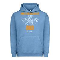 Pigment Pebble Blue anesthesiologist by day worlds best dad by night fathers day Urban Hoodie - linhVisuals
