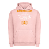 Pigment Salmon anesthesiologist by day worlds best dad by night fathers day Urban Hoodie - linhVisuals