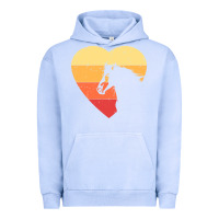 Pigment Grape Ice Vintage Heart Horse Equestrian | Horse lover Urban Hoodie - linhVisuals