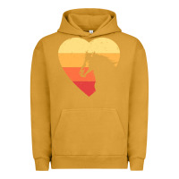 Pigment Peanut Butter Vintage Heart Horse Equestrian | Horse lover Urban Hoodie - linhVisuals