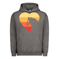 Vintage Heart Horse Equestrian | Horse Lover Urban Hoodie | Teevron