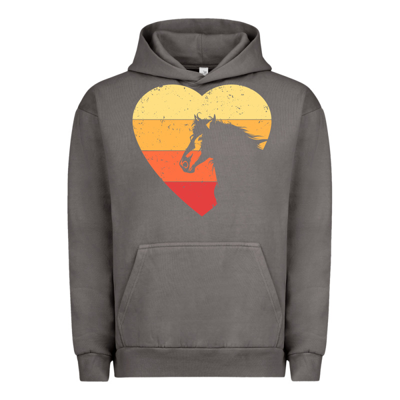 Vintage Heart Horse Equestrian | Horse Lover Urban Hoodie by linhVisuals | Teevron