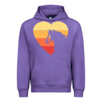 Tulip Vintage Heart Horse Equestrian | Horse lover Urban Hoodie - linhVisuals