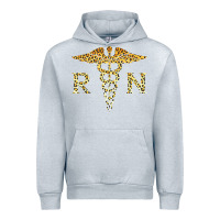 Heather Grey rn registered nurse leopard lovely nursing student t shirt Urban Hoodie - linhVisuals