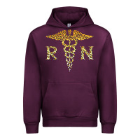 Mauve Wine rn registered nurse leopard lovely nursing student t shirt Urban Hoodie - linhVisuals