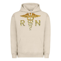 Pigment French Oak rn registered nurse leopard lovely nursing student t shirt Urban Hoodie - linhVisuals